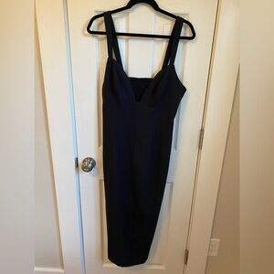 BHLDN Black Midi Dress